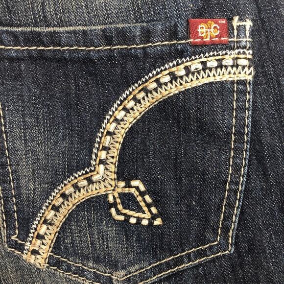 BTC Jeans Women sz 25 Bootheel Trading Co Jeans Kennett Straight inseam 32" - Picture 12 of 12